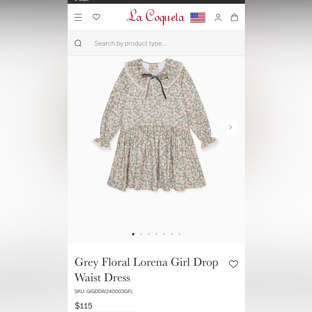 Brand new w tags, unworn current season la coquete 3y dress.